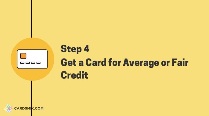 Get a card for average credit now